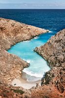 Seitan Limania Bay on Crete in Greece