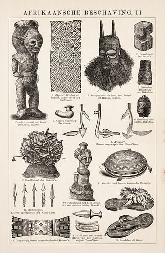 Antique print African civilisation 2