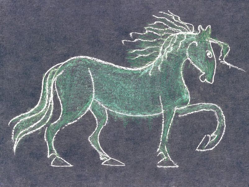 Glückliches Pferd von Mad Dog Art