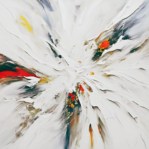 Witte Marigold Melodies Schilderij