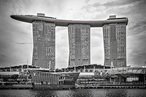 Singapour - Marina Bay Sands en composition serrée