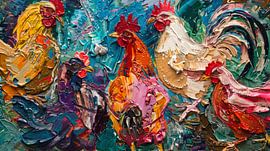 Dance of the Roosters by ByNoukk