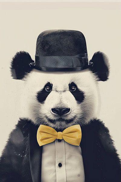 Panda illustration by Poster Art Shop