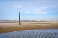 Post am Strand von Koksijde von Johan Vanbockryck Miniaturansicht