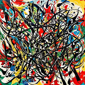 Abstrakter Ausdruck - eine Hommage an Jackson Pollock von Zebra404 - Art Parts