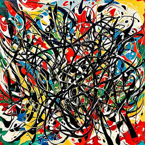 Expression abstraite - Un hommage à Jackson Pollock
