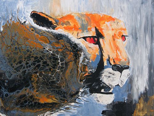 Cheetah roars