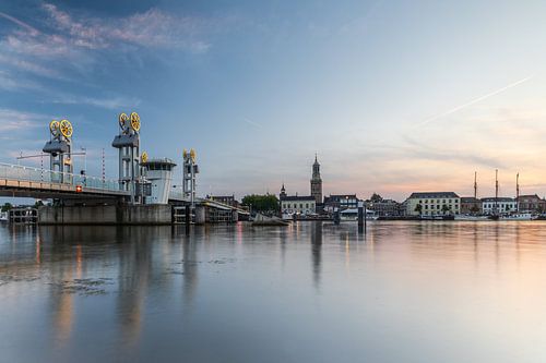 Vue de Kampen au coucher du soleil