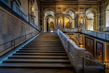Steps in the Natural History Museum in Vienna by Rene Siebring