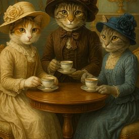 Theekransje der Katten – Victoriaanse Elegantie met een Knipoog van But First Framing
