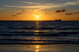 Sunset in France by Peter Bartelings