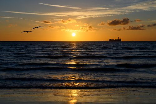 Zonsondergang in Frankrijk
