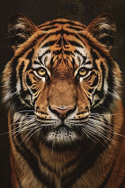 Portrait of an Impressive Tiger by Imperial Art House