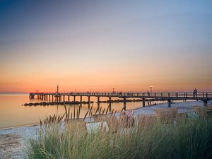 Ostsee - Seebrücke Wustrow beim Sonnenuntergang
