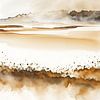 Paysage minimaliste à l'aquarelle 03 sur Jack Schoneveld