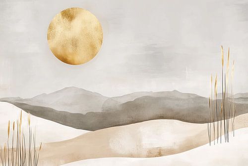 Golden Moon Landscape