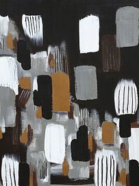 Luxe Motif I - Zeitgenössische Abstrakte Geometrische Kunst von Marina Kozyr
