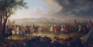 Johann Nepomuk Höchle, Kaiser Leopold I. und König Johann III. Sobieski vor Wien im Jahr 1683