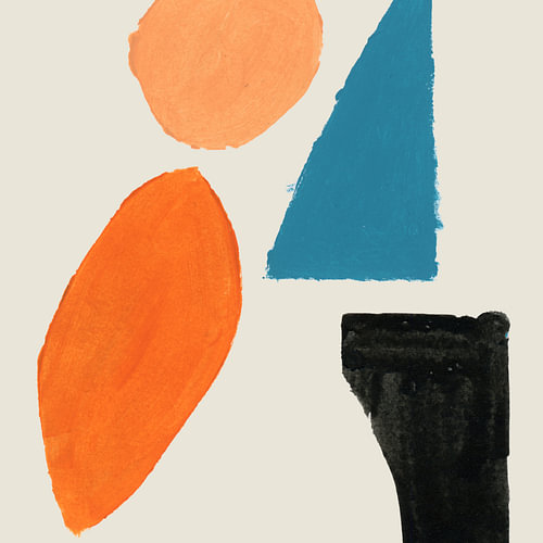 Kleurrijke abstracte balans