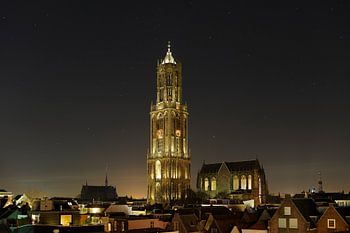 Stadsgezicht van Utrecht met Domtoren en Domkerk