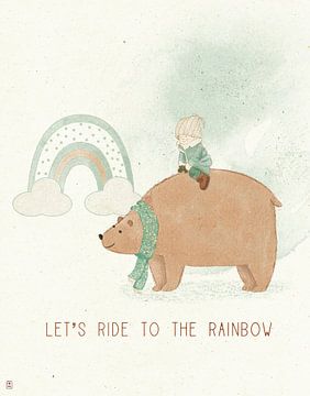 Lass uns zum Regenbogen reiten