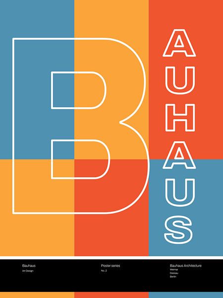 Bauhaus, The design series No.2 van Hilde Remerie Photography and digital art