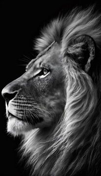 en profil Lion sur Martin Mol