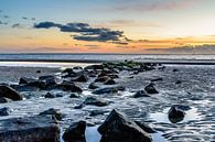 Zonsondergang Hollumer strand van Jan Hoekstra thumbnail