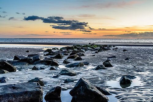 Zonsondergang Hollumer strand