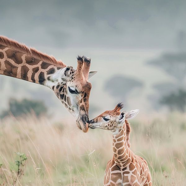 Giraffes by Poster Art Shop