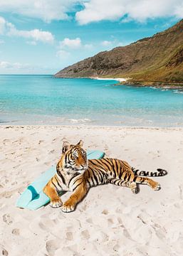 Tiger's Surf Strand von Gal Design