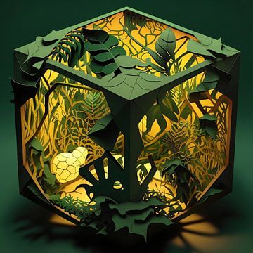 Jungle kubus van Atmani Blok