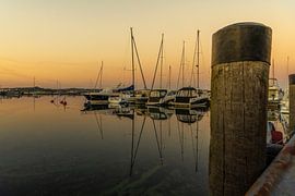 Abendstimmung im Hafen von Gager/Rügen von Holger W. Spieker