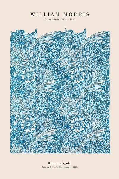 William Morris - Blue Marigold by Old Masters