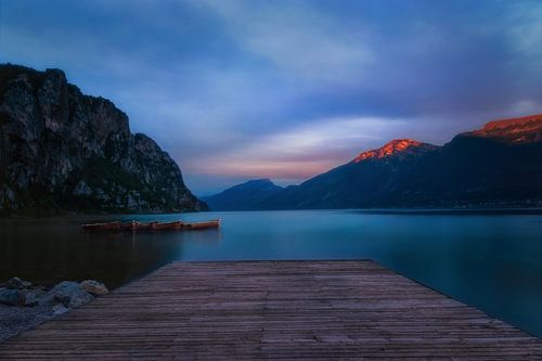 Zonsondergang  bij het Gardameer