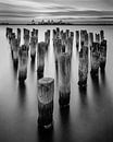 Princes Pier Pylons bij zonsondergang van Keith Wilson Photography thumbnail