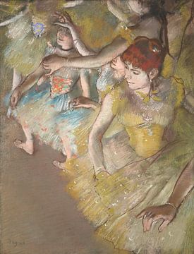 Ballett-Tänzerinnen auf der Bühne, Edgar Degas