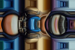 Abstrakt-Geometrische Formen in 3D + Strichzeichnungen
