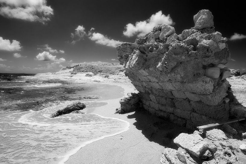 Argeologisch restant, Levkos, Karpathos, Griekenland van Peter Baak