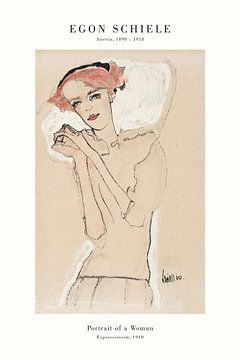 Egon Schiele - Portrait einer Frau