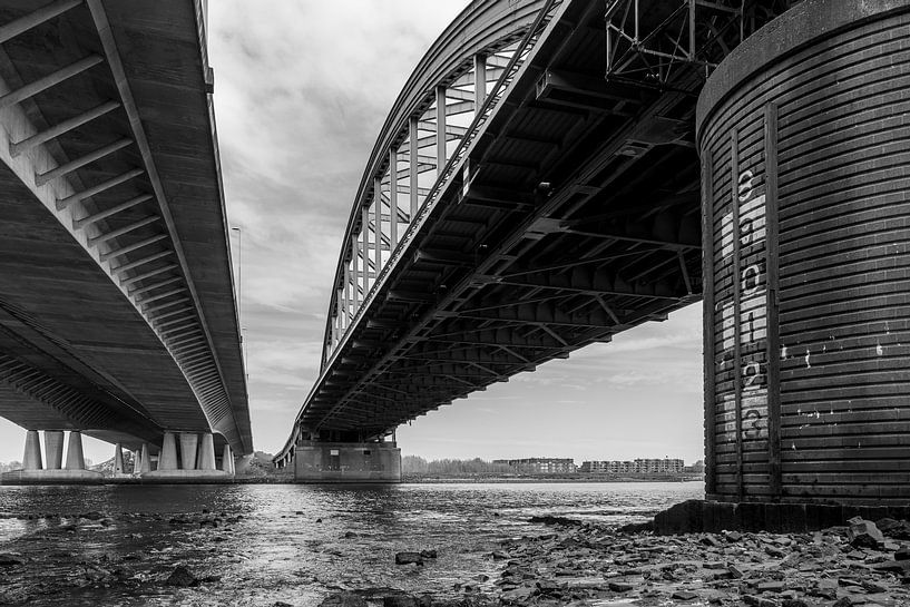 Brücken über den Fluss Lek Vianen von Eugene Winthagen