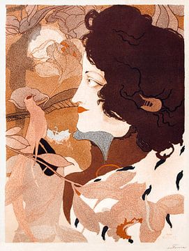 La femme fatale (1896) by Georges de Feure. van Studio POPPY