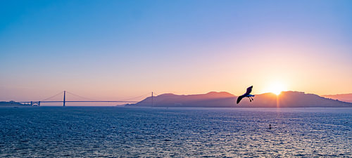 Coucher de soleil à San Francisco