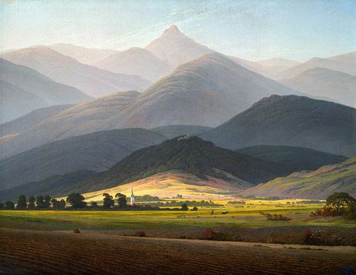 Caspar David Friedrich,Reuzengebergte,Uitzicht op de Kleine Stur