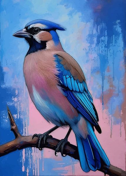 Eurasian Jay Bird by MIROKKU