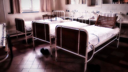 Vintage hospital beds