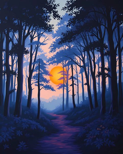 Chemin du crépuscule par Artistic