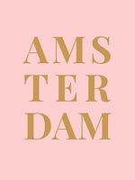 AMSTERDAM  (in roze/goud)