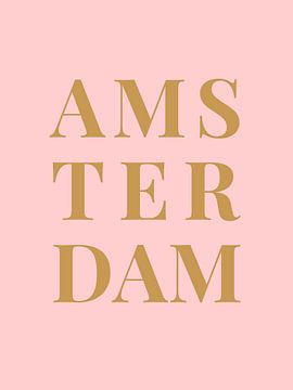 AMSTERDAM  (in roze/goud) van MarcoZoutmanDesign