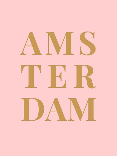 AMSTERDAM  (in roze/goud)